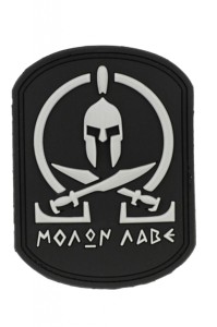 Molon Labe - Naszywka Spartan Patch black SWAT