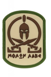 Molon Labe - Naszywka Spartan Patch Multicam
