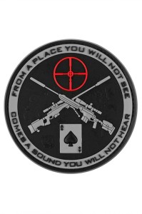 SNIPER - Naszywka gumowa snajpera