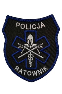 RATOWNIK POLICJA - haftowana naszywka
