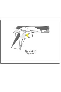 Grafika geometryczna - colt 1911