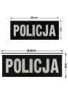 Rzepy odblaskowe "POLICJA" na kamizelkę (komplet) (Kolor: black)
