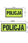 Rzepy odblaskowe WRD jaskrawe "POLICJA" na kamizelkę (komplet) 