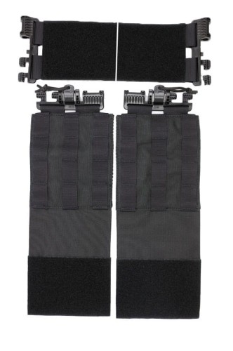 czarny elastyczny pas boczny molle #holdtheline do kamizelki policyjnej