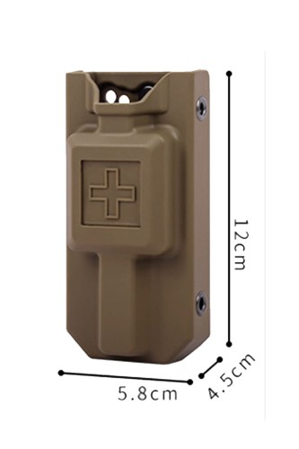 Uchwyt do opaski uciskowej CAT7 – plastikowy, coyote