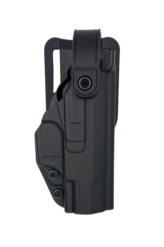 Służbowa kabura do GLOCK 17/19 – z zabezpieczeniem SLS, montaż obniżany