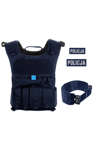 Granatowa Kamizelka patrolowa policyjna ZTAC-2 – zestaw podstawowy #holdtheline