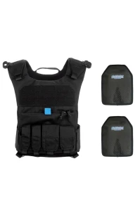 Zestaw #holdtheline Kamizelka patrolowa policyjna ZTAC-2 + 2 płyty (czarna)