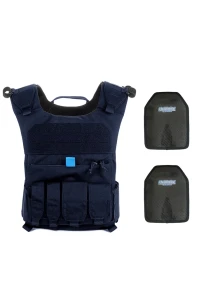 Zestaw #holdtheline Kamizelka patrolowa policyjna ZTAC-2 + 2 płyty (granatowa)