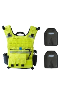 Zestaw WRD #holdtheline Kamizelka patrolowa policyjna ZTAC-2 + 2 płyty (hi-viz)