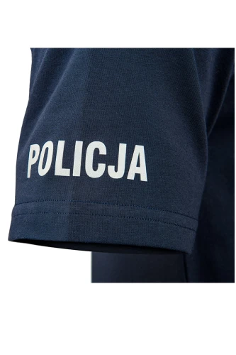 Unisex koszulka premium z napisem POLICJA – taktyczna odzież #holdtheline