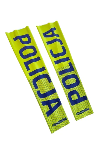 Rękawki identyfikacyjne dla policji – unisex, kolor hi-viz