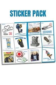 Sticker PACK #holdtheline - komplet 12 naklejek