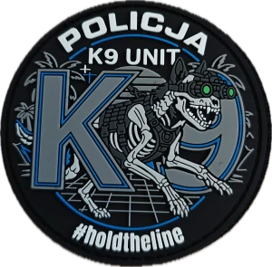 K9 UNIT POLICJA – gumowa naszywka z rzepem (limitowana)