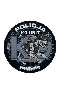 K9 UNIT POLICJA – gumowa naszywka z rzepem (limitowana)