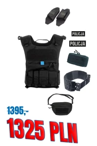 Zestaw #holdtheline Kamizelka patrolowa policyjna ZTAC-2 FULL (czarny)