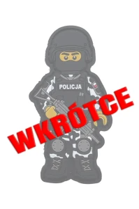 Policjant SPAP AT1 - gumowa naszywka z rzepem
