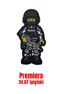 Policjant SPAP AT1 - gumowa naszywka z rzepem (limitowana)