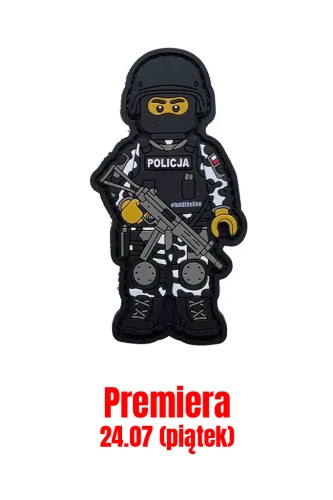 Policjant SPAP AT1 - gumowa naszywka z rzepem