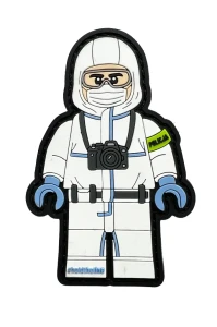 Policjant TECHNIK - gumowa naszywka z rzepem (limitowana)