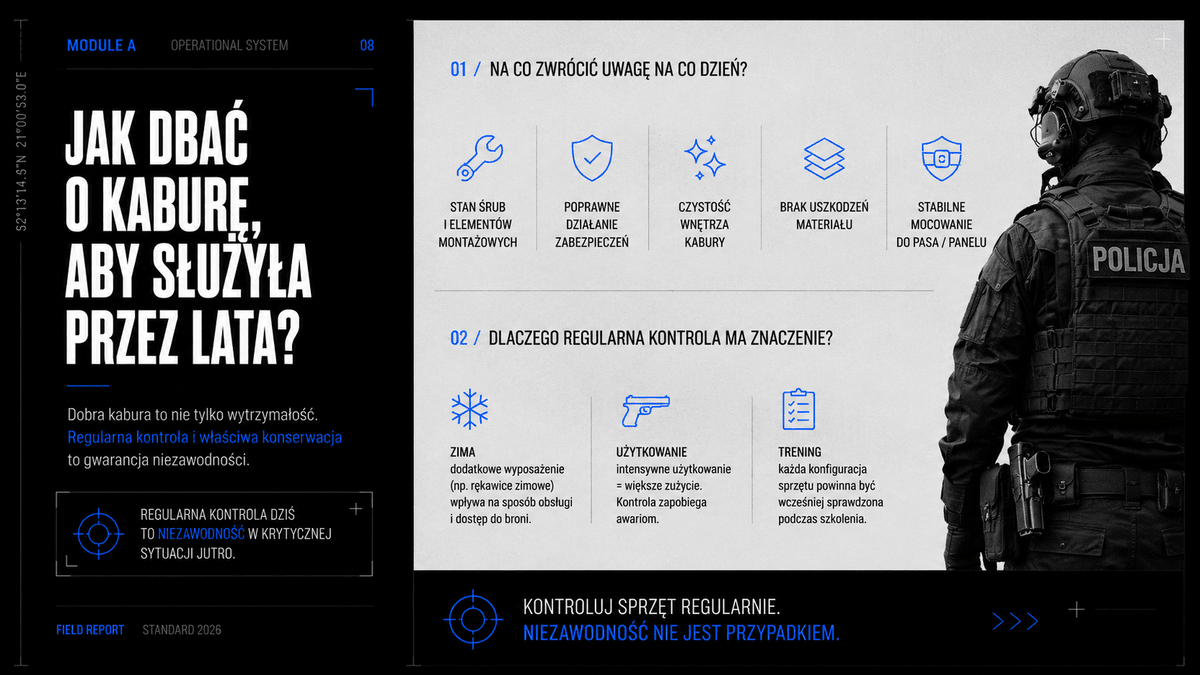 jak dbać o kaburę policyjną