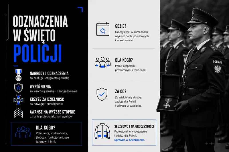 Jakie odznaczenia na swieto policji dostają funkcjonariusze