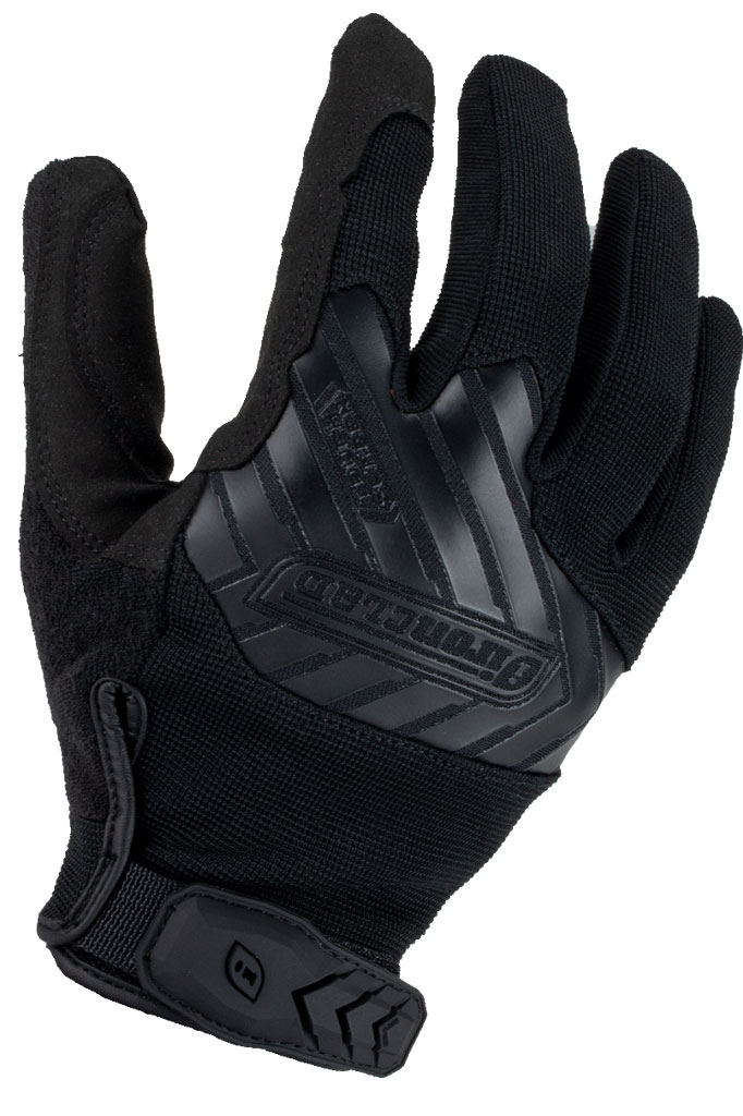 "Rękawica taktyczna zabezpieczona na nadgarstku, wykonana z wytrzymałych materiałów w kolorze oliwkowym, na białym tle.   Na rękawicy widoczny napis: ""MECHANIX WEAR ORIGINAL"".  "