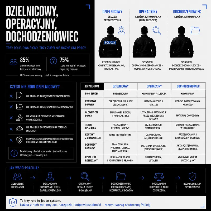 jak poznać rolę policjanta