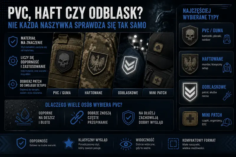 różnice w naszywkach taktycznych